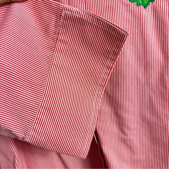 Isaac's Designs Women's Button Down Shirt Strawberry Appliquéd Size XL - Picture 5 of 10